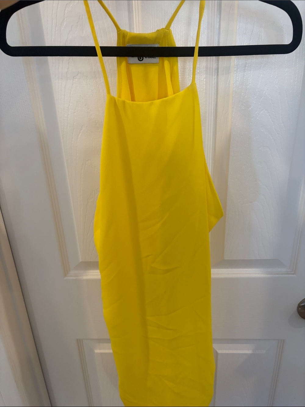 Show Me Your MuMu Bright Yellow halter Slip Dress
